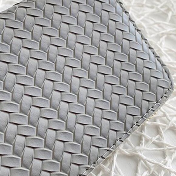 Trendy Vegan Leather Woven Pattern Zipper Wallet by Zenana - Picture 14 of 14
